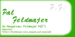 pal feldmajer business card